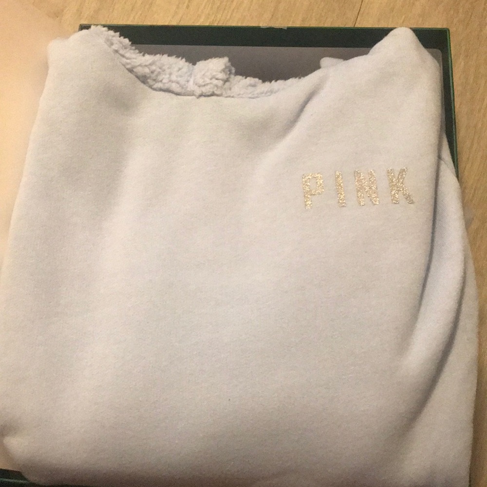 Pink pullover and classic sweats